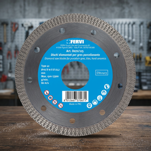 Disques de coupe diamantés FERVI professionnels en acier rapide, diamètre 115 mm, 13300 tr/min, alliage DISCHI DIAMANTATI pour GRES PORCELLANATO - Product Image 2