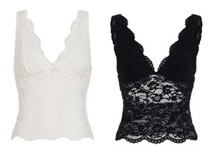 Camisola de encaje sexy con cuello en V y espalda descubierta, top sin mangas de verano Y2K para mujer, ropa de club - Product Image 2