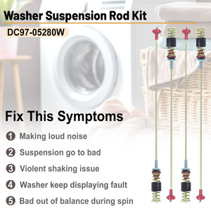 Tige de suspension à ressort pour machine à laver DC97-05280W en acier durable, pièces de lave-linge - Product Image 4