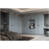 Armoire de chambre à coucher de style européen Armoire moderne en mélamine Organisateur de vêtements meubles de chambre à coucher intégrés Armoire de chambre à coucher