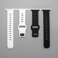 Correa de Repuesto de Silicona Suave con Hebilla Cuadrada de Doble Color para Reloj Apple Watch 8 9 10 11 Ultra 2