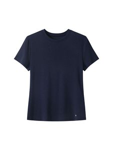 T-shirt moulant personnalisé pour femme avec logo, en coton et élasthanne, coupe droite, sans plis, nouveau top d'été en stock - Product Image 4
