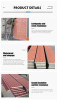 Panneaux muraux insonorisés en PU, isolation thermique pour toiture, panneaux sandwich PIR, coffrage en béton ICF, bloc en métal/acier, écologiques, résistants au feu