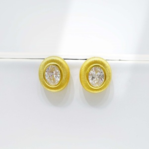 custom plata 925 sterling silver hypoallergenic flower <b>earring</b> 2026 lady gold plated summer 14k gold plated <b>fine</b> <b>stud</b> <b>earrings</b> - Product Image 4