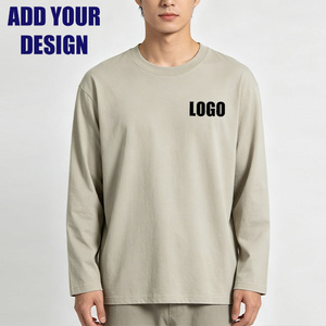 T-shirt décontracté à manches en coton 100% OEM/ODM, 230 GSM, col rond, t-shirt homme, impression personnalisée, vente en gros de t-shirts avec logo - Product Image 1