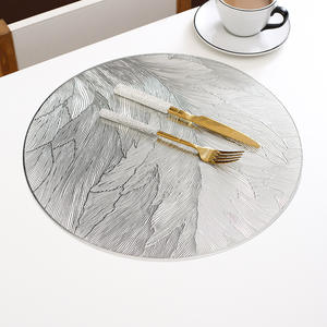 STARUNK Tapis de table occidental moderne et simple de luxe Vientiane Fleur PVC Décoratif Maison Hôtel Table à manger Napperon en plastique - Product Image 6