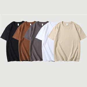 T-shirts vierges vintage en coton épais à manches courtes pour hommes, coupe oversize à épaules tombantes, vente en gros de haute qualité - Product Image 3