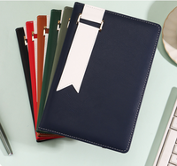 Carnet de notes scolaire en cuir PU personnalisé avec logo, format 5*7, couverture rigide, 100 feuilles de papier, reliure parfaite, couture filée, coffret cadeau avec dorure à chaud
