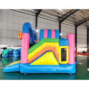 Castillo Inflable Comercial con Tobogán Unicornio, Castillo Hinchable Azul con Tobogán para Niños - Product Image 3