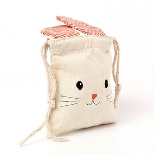 Cotton Bundle Pocket String Cotton <b>Bag</b> Cute Cartoon <b>Canvas</b> <b>Bag</b> Organic Cotton <b>Drawstring</b> <b>Bag</b> - Product Image 2