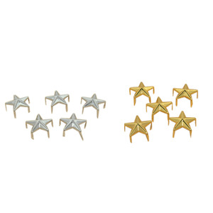 200 Cái Đinh Tán Đinh Tán Kim Loại Đinh Tán Năm Móng Ngôi Sao Đinh Tán Ngôi Sao Đinh Tán Đồ Da Thủ Công Punk Rock Phụ Kiện Túi Quần Áo 16Mm - Product Image 1