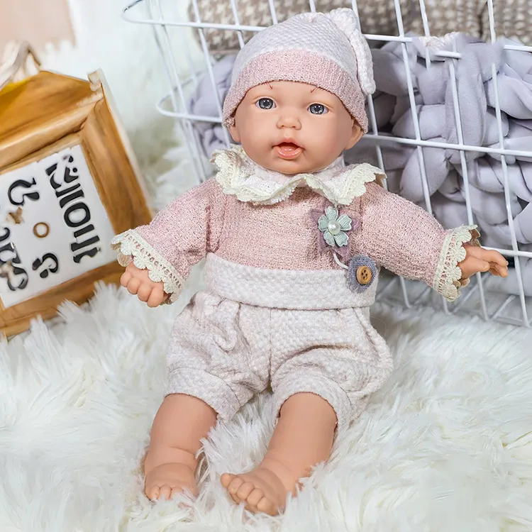225-2 11 Inch American Full Body Real Look Soft Nursery Silicone Lifelike Simulation Girl Reborn Doll Realistic Doll Toys