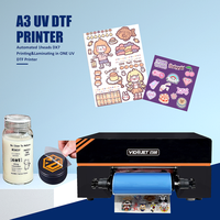 Imprimante professionnelle de films autocollants UV DTF avec tête unique DX7, machine à étiquettes en cristal pour transfert personnalisé sur coques de téléphone et cadeaux