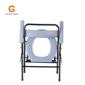 Chaise de toilette pliable et réglable en hauteur pour personnes handicapées, prix abordable, en vente - Product Image 2