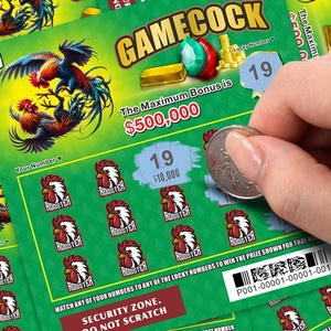 Fabrication rapide en usine, impression numérique CMYK de haute qualité, fabricant d'impression de billets de loterie gagnants - Product Image 1