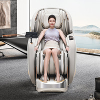 Fauteuil de massage 4D VCT pour usage domestique, 152 cm, avec rail SL, lumière respirante, détection de la forme corporelle, commande vocale IA, chauffage des pieds et du dos