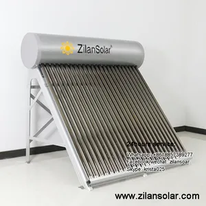 Calentador de agua solar de 15 tubos y GEISER solar, fabricante