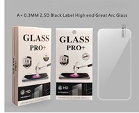 Protection d'écran en verre trempé transparent de haute qualité 0,33 mm 9H 2.5D HD sans bordure pour téléphones mobiles Samsung Tecno Itel