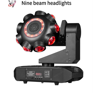 Nueva Luz de Discoteca 2026, Luz de Escenario con Nueve Haces de Luz LED Giratorios para Iglesia, Club, Halloween, Navidad, Bodas - Product Image 1