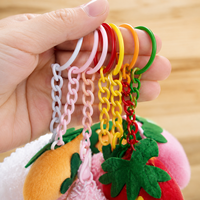 Attaches-clés colorées en vrac, fermoirs mignons couleur bonbon, anneaux fendus pour breloques de sac DIY, accessoires pour porte-clés et cordons
