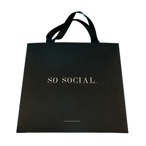 Sac en papier <span class=keywords><strong>noir</strong></span> pour le shopping, sacs d'emballage de marque avec logos, boîtes à main personnalisées, sac en papier personnalisé <span class=keywords><strong>noir</strong></span> - Product Image 3