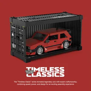 PB PB8839 Nouvelle <span class=keywords><strong>Voiture</strong></span> Rouge Rétro Créative de la Ville, Modè<span class=keywords><strong>le</strong></span> de <span class=keywords><strong>Voiture</strong></span> de la Machine à Retourner dans <span class=keywords><strong>le</strong></span> <span class=keywords><strong>Futur</strong></span> MK2, Briques de Construction, Jouets, Cadeaux, Ensembles de Blocs de Construction - Product Image 6