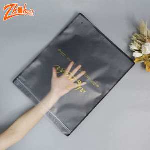 Mattierte Benutzerdefinierte Logo-Reißverschlussbeutel für Kleidung Unterwäsche Verpackung für T-Shirt-Verpackung Kleidungsstücke Ziplock-Beutel - Product Image 1