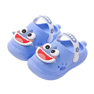 Yüksek kalite sevimli kapalı Toed slaytlar kaymaz yumuşak taban çocuk sandaletleri erkek ve kız bebek kız ayakkabı için