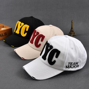 Nouvelle mode perforée Sports enfants <span class=keywords><strong>casquette</strong></span> de baseball <span class=keywords><strong>NYC</strong></span> lettre brodée <span class=keywords><strong>casquette</strong></span> à visière - Product Image 2