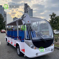 Nouvelle Arrivée Autobus Électrique Style Moderne 14 Places Sans Portes Autocars Autobus Scolaire Couleur Navette Personnalisée à Vendre