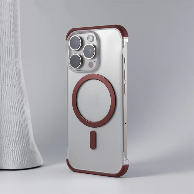 Frameless Shockproof Clear Matte Skin Feel Magnetic Borderless Ultra Thin Case for iPhone 11 12 13 14 15 Pro 16 17 ProMax 17 Air