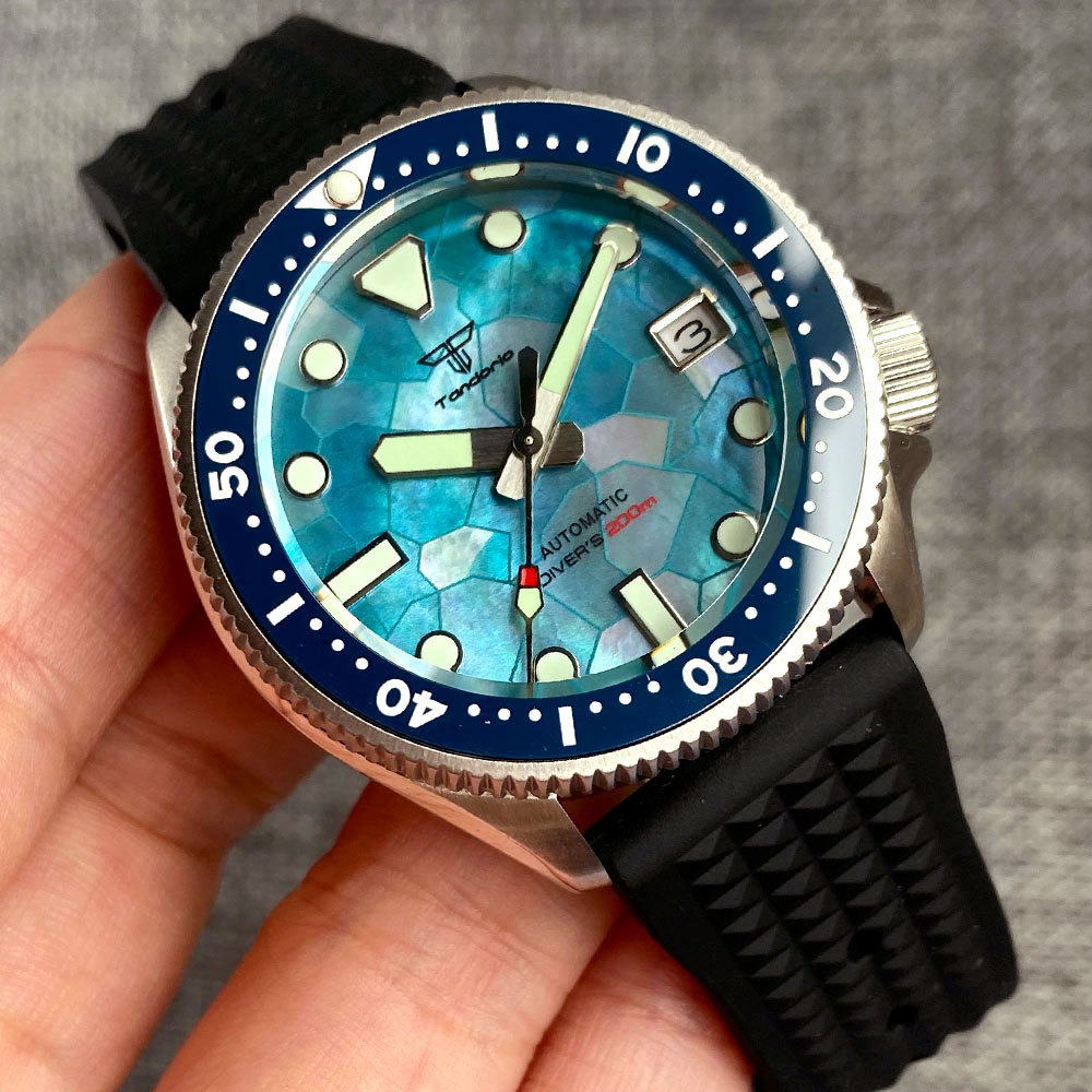 タンドリオ MOP ダイアル 20BAR 防水機械式腕時計 メンズ 37mm 