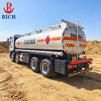 Camión Cisterna de Combustible Manual Shacman 6x6 de 19.5m³ con Tanque de Almacenamiento de Combustible Diésel de 335HP, Dispensador de Combustible Móvil para Reabastecimiento