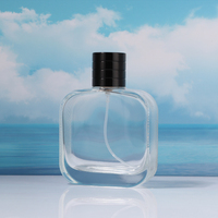 Bouteille de parfum vide de luxe transparente de haute qualité 30ml 50ml 100ml flacon pulvérisateur bouteille de parfum en verre de parfum