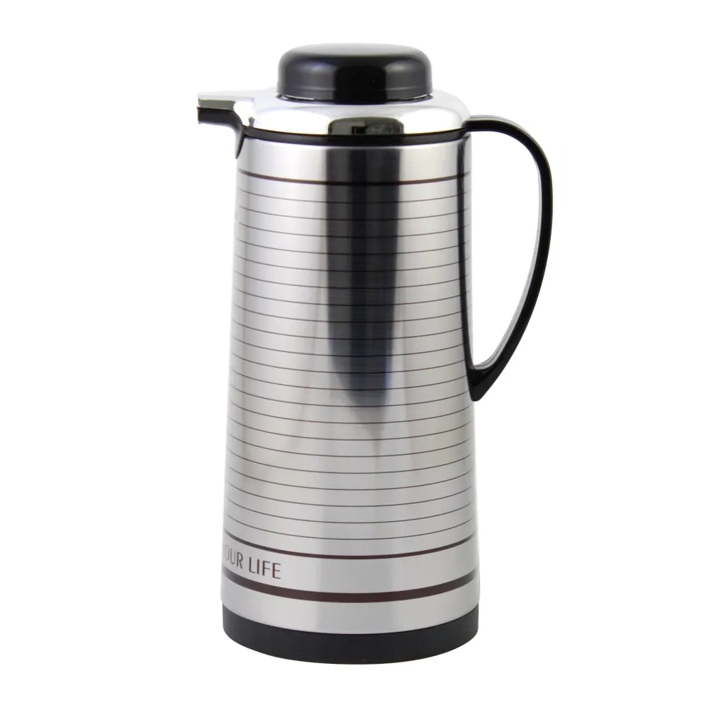 High Quality Stainless Steel Insulated Coffee Pot Vacuum Flask Thermos with Glass liner