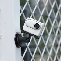Support de casque adhésif flexible avec base plate et incurvée pour caméra d'action Osmo 360/ Pocket 3/ Insta360 X5/ GO 3