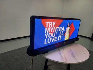 Outdoor Full Color HD Advertising Car Roof Screen Taxi Top LED p5 <b>Display</b> with Visual Presentation of Information - Product Image 4