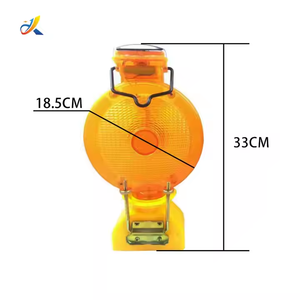 Luz de Advertencia de Emergencia <span class=keywords><strong>LED</strong></span> de Alta Luminosidad, Alimentada por Energía Solar, Baliza de Seguridad Intermitente para Exteriores - Product Image 3