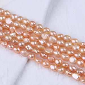 Perlas de Agua Dulce Naturales de Zhuji de 8-9 mm, Perlas Barrocas Sueltas Semiterminadas con Doble Cara Brillante para DIY, Venta al por Mayor - Product Image 3