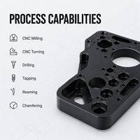 Servicio de Mecanizado CNC de 5 Ejes, Piezas de Aluminio Mecanizadas por CNC de 5 Ejes, Piezas para Drones CNC, Componentes de Precisión para UAV