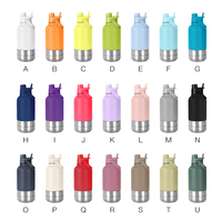 Bouteille d'eau pour animaux de compagnie personnalisée de grande capacité 32 oz, en acier inoxydable isolé sous vide, avec fond amovible à 3 couches