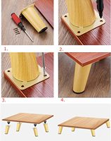 Pieds de canapé en métal, pieds de table en fer massif, pieds de meubles de remplacement pour lit, fauteuil, hôtel, salon, antidérapants, silencieux, modernes
