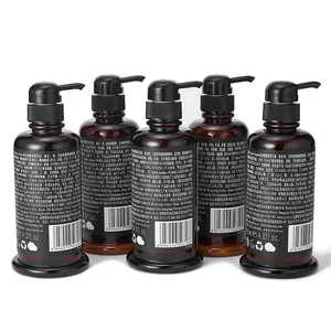 420ml Hotel ausstattung Shampoo Hotel Körper lotion Schwarz Dongguan Custom ized Pressing Luxushotel Kunststoff Shampoo flaschen