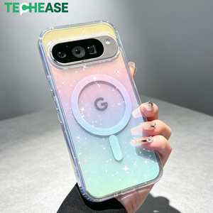 Étui de protection pour téléphone portable, étanche, paillettes irisées, magnétique, série Google Pixel, anti-chute, logo personnalisé, résistant aux rayures, vente en gros - Product Image 1