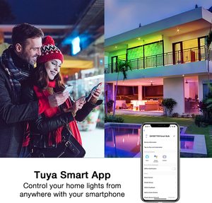 9w A19 E26 App Tuya Wifi RGB Multi Colored <b>LED</b> A60 Dimmable Smart <b>LED</b> <b>Light</b> Bulb - Product Image 3