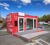 Conteneur Commercial Personnalisé 20FT, Showroom Extérieur, Magasin de Snacks, Centre Commercial, Prix Usine, Boutiques de Rue Industrielles