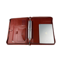Carpeta de Cuero PU A4 Premium con Cierre, Logotipo Personalizado, Carga Inalámbrica, Opciones Multicolor, Sublimación, Impresión Digital UV para Documentos