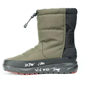 new designer waterproof women fashion light green winter womens snow boots 2024