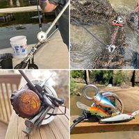 Aimants pour la pêche, aimant néodyme puissant pour la pêche/aimant de pêche en néodyme monopole Alnico avec boulon à œil