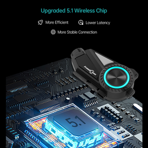 Intercom moto R3 Pro 1000M pour 6 motards, Full-Duplex FM WiFi HD 2K pixels, caméra enregistreuse vidéo grand-angle 140° rotative à <span class=keywords><strong>360</strong></span>° - Product Image 3